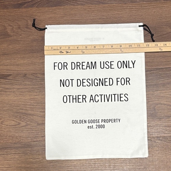 🔥🔥🔥Golden Goose White Drawstring Dust Bag🔥🔥🔥 - Picture 5 of 5